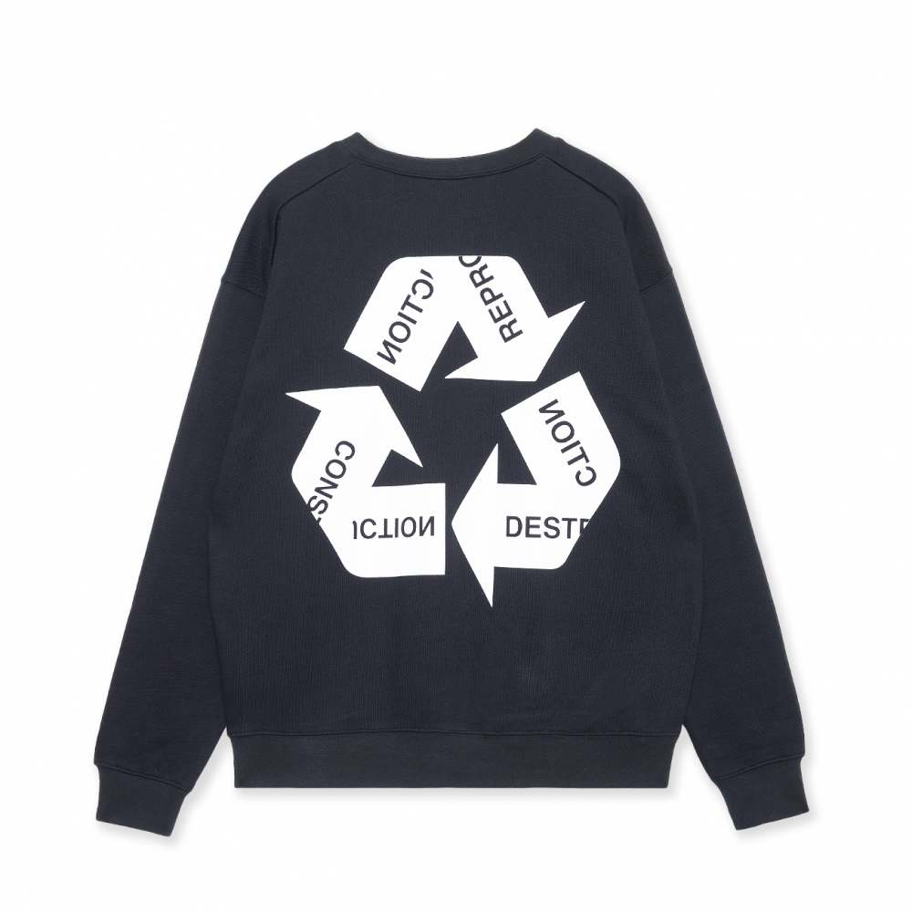 キャプテンズヘルム ゴルフ スイング サイクル ロゴ クルー スエット