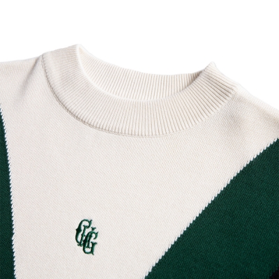 キャプテンズヘルム ゴルフ クラブ ジャガード モック ニット