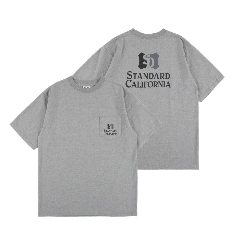 スタンダードカリフォルニア ヘヴィーウェイト シールド ロゴ ポケット ティー