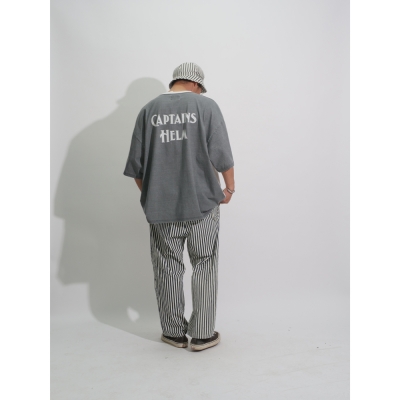 キャプテンズヘルム ヘルム ヒッコリー リラックス パンツ | CAPTAINS