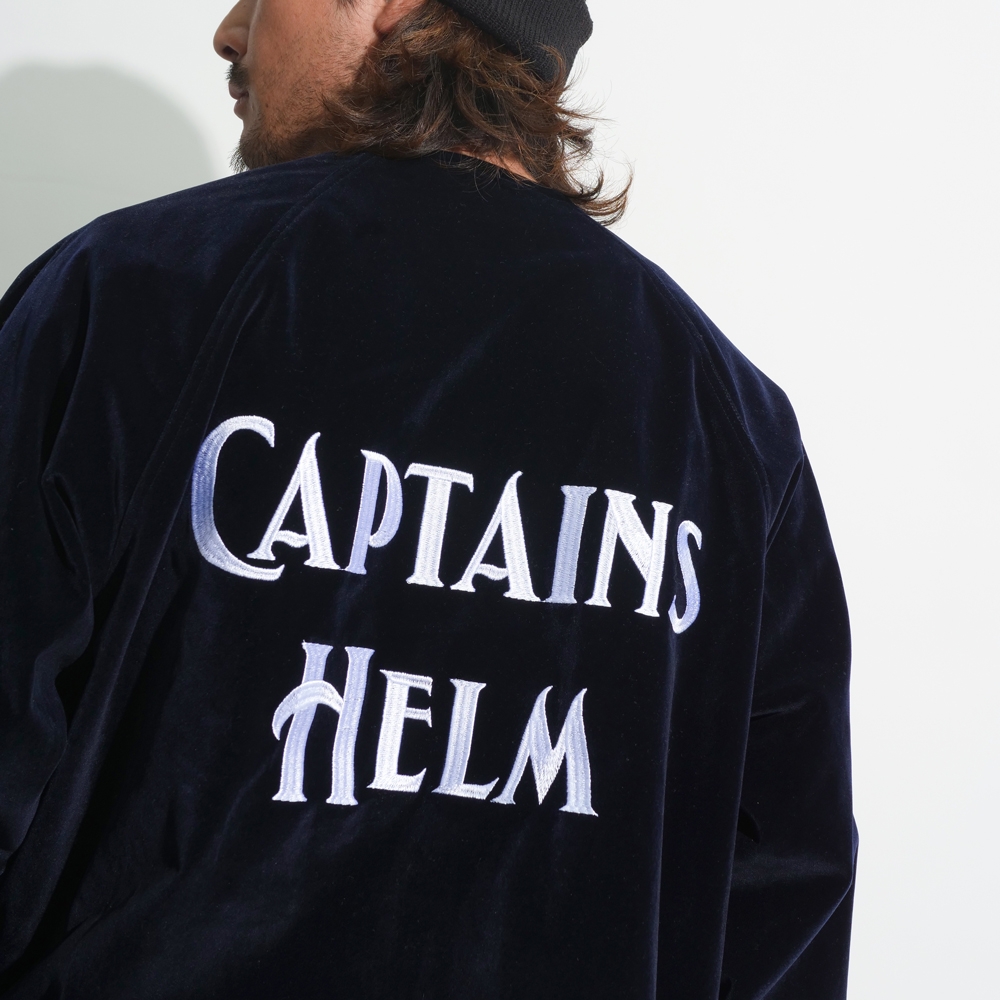 キャプテンズヘルム ロゴ ベロア コーチ ジャケット | CAPTAINS HELM