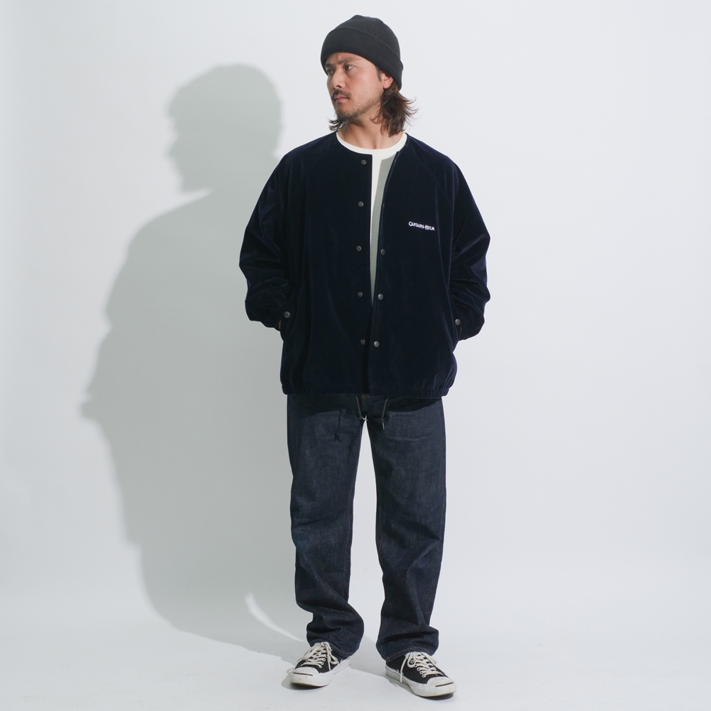 キャプテンズヘルム ロゴ ベロア コーチ ジャケット | CAPTAINS HELM