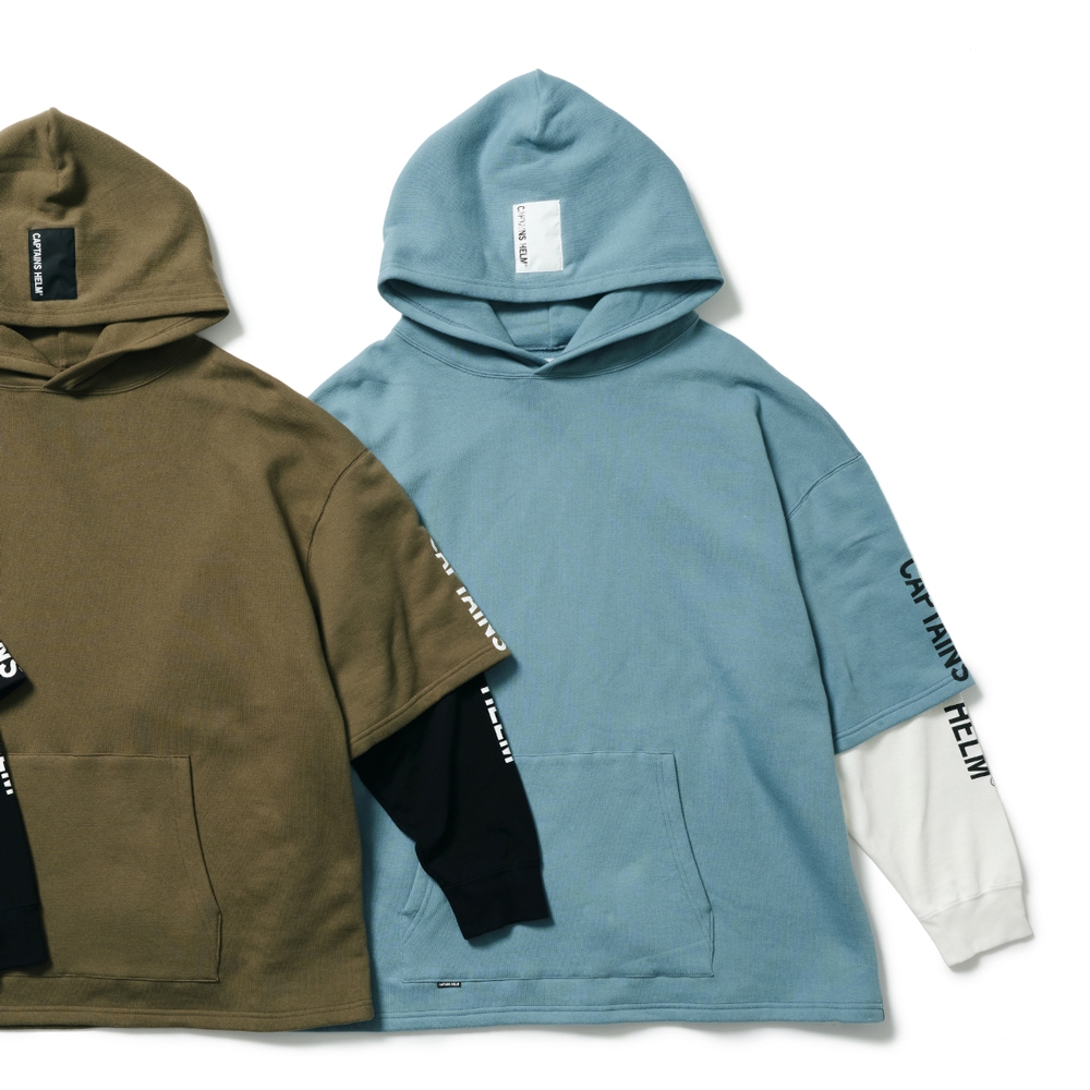 キャプテンズヘルム 2トーン レイヤード フーディー