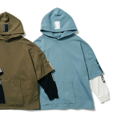 キャプテンズヘルム 2トーン レイヤード フーディー