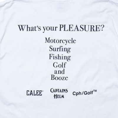 キャリー x キャプテンズヘルム x キャプテンズヘルムゴルフ プレジャー シーカー ショートスリーブ tシャツ