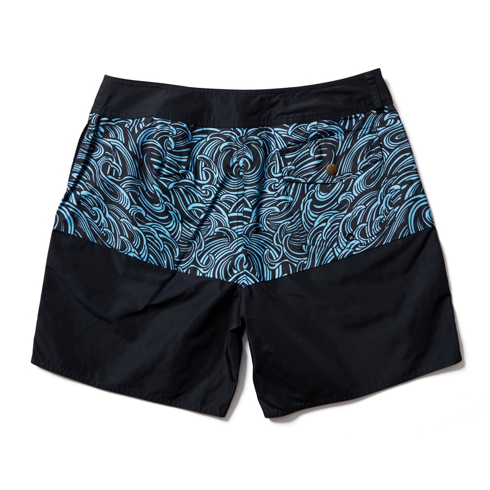 ソフトマシーン ブラック ウェーブ ボード ショーツ