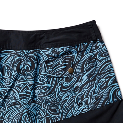 ソフトマシーン ブラック ウェーブ ボード ショーツ