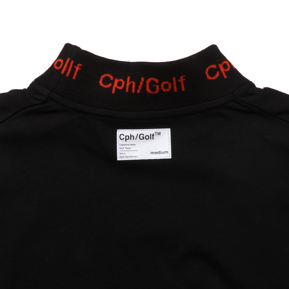 Cph/Golf キャプテンズヘルム モックネック ブラック L キャプテンズ