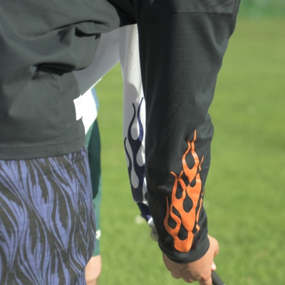 キャプテンズヘルム ゴルフ トラップ ファイア モック ネック ロングスリーブ ティー