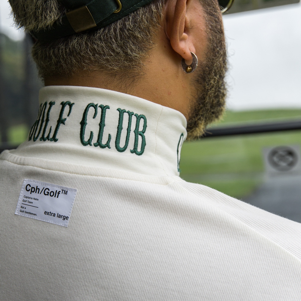 L 完売品　キャプテンズヘルムゴルフ　メンズ　セーター　ニット キャプテンズヘルム ゴルフ クラブ タートルネック ロングスリーブ