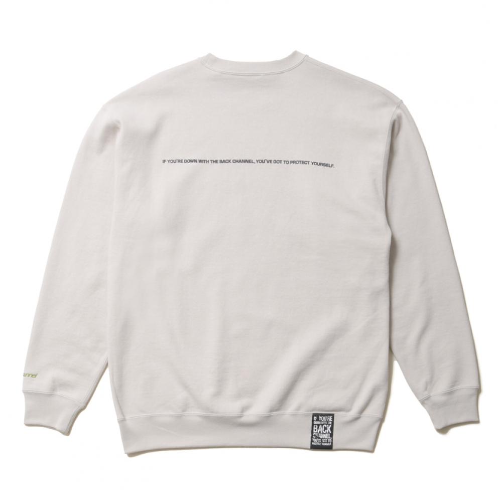バックチャンネル オフィシャル ロゴ クルーネック | BACK CHANNEL 