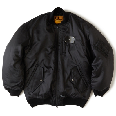 F.A.T. ボンバージャケット ブラック FATサイズ エフエーティー ボンバー-1 | F.A.T. BOMBER-1 - TWO FACE（トゥー