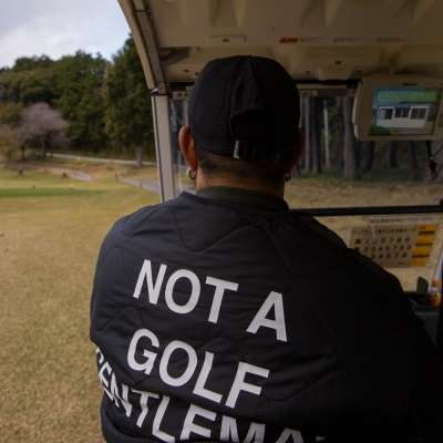 キャプテンズヘルム ゴルフ キルティング ノーカラー ジャケット