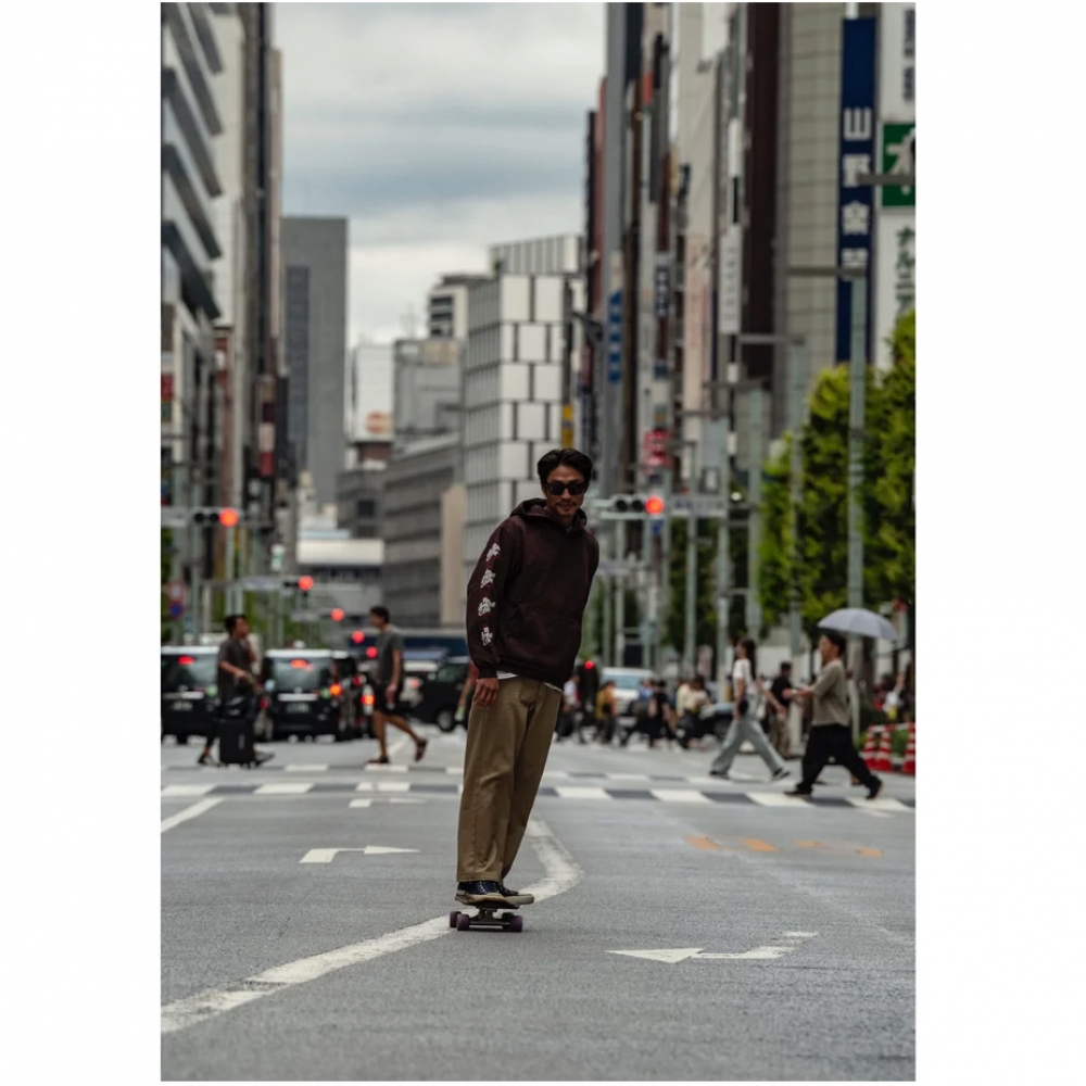 サーフスケートキャンプ ガーメント ダイ オリジナル ロゴ フーディー