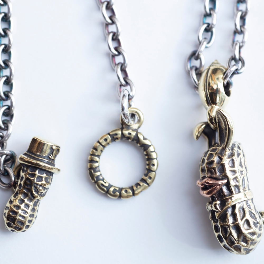 ピーナッツカンパニー ミドル バニー ブラス X カッパー + チェーン シルバー X ブラス