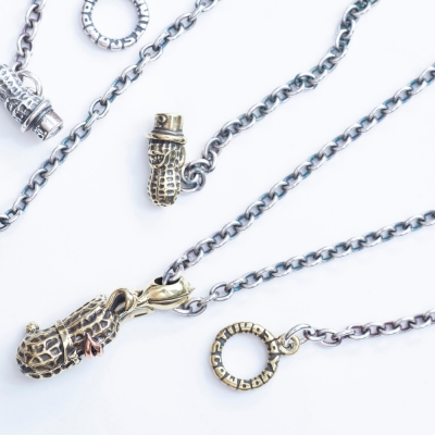 ピーナッツカンパニー ミドル バニー ブラス X カッパー + チェーン シルバー X ブラス