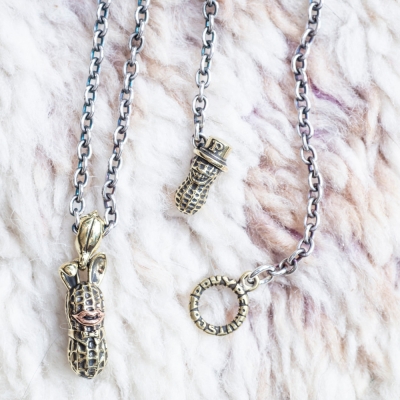 ピーナッツカンパニー ミドル バニー ブラス X カッパー + チェーン シルバー X ブラス