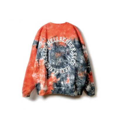 HELLBENDERS&CO Circle Logo タイダイ　スウェット ヘルベンダース サークル ロゴ クルーネック ”タイダイ