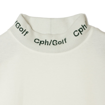 新品Cph/Golf モックシャツ キャプテンズヘルムゴルフレディースM紙タグ付 キャプテンズヘルム ゴルフ ジャガード モック ネック ロングスリーブ