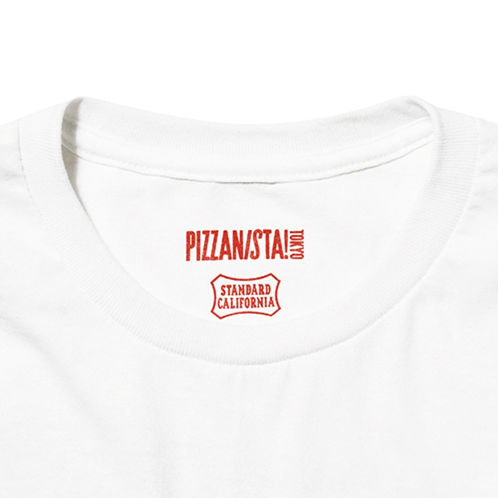 スタンダードカリフォルニア × ピザニスタ 21周年 ロゴ Tシャツ