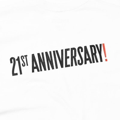 スタンダードカリフォルニア × ピザニスタ 21周年 ロゴ Tシャツ