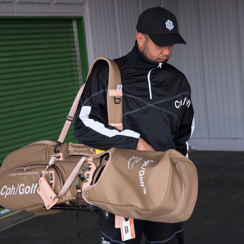 グリンプス × キャプテンズヘルムゴルフ 90's ハーフジップ ジャージー