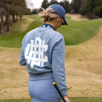 キャプテンズヘルム CphGolf ゴルフトレーナー プルオーバー スウェット キャプテンズヘルム ゴルフ [ウーマン] オーバーラップ ロゴ クルー