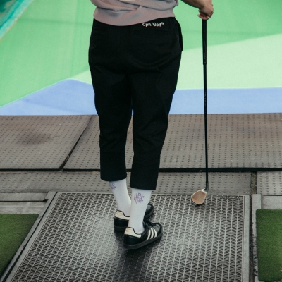 cphキャプテンズヘルム ゴルフ クロップドコットンチノパンツ M 青 