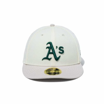 ニューエラ エルピー 59フィフティー ホワイト パック オークランド アスレチックス