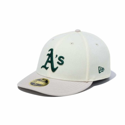 ニューエラ エルピー 59フィフティー ホワイト パック オークランド アスレチックス