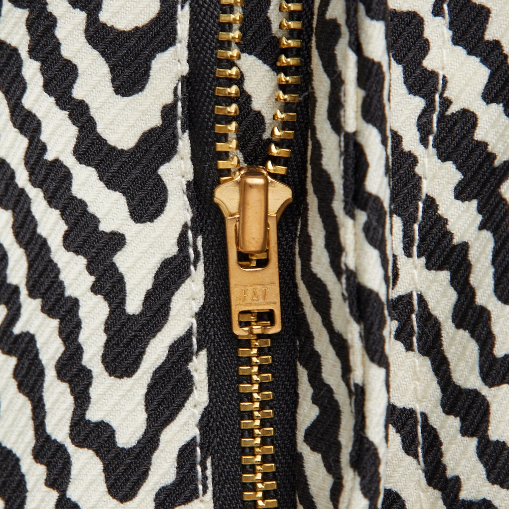 FAT 幾何学模様 ニットセーター - グレー 厚手 F.A.T. 幾何学模様