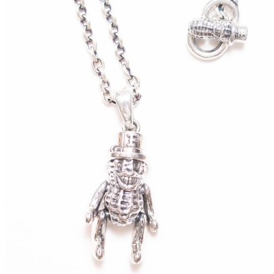 ピーナッツカンパニー テディー ピーナッツ + シルバー チェーン 50cm ラウンド