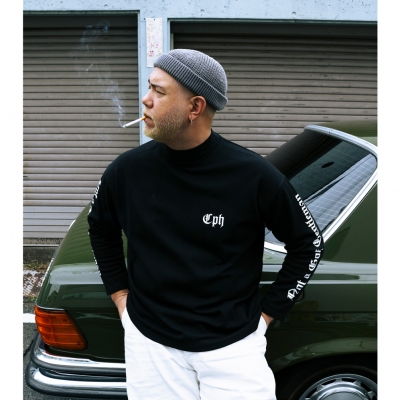 【LIMITED】キャプテンズヘルム ゴルフ ローカルズロゴ ロングスリーブ モックネックtシャツ