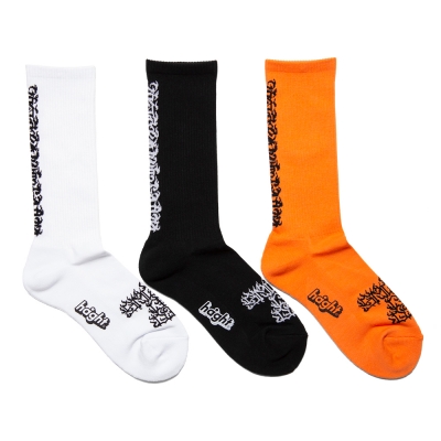 ヘイト フレームス ロゴ ソックス | HAIGHT FLAMES LOGO SOCKS - TWO