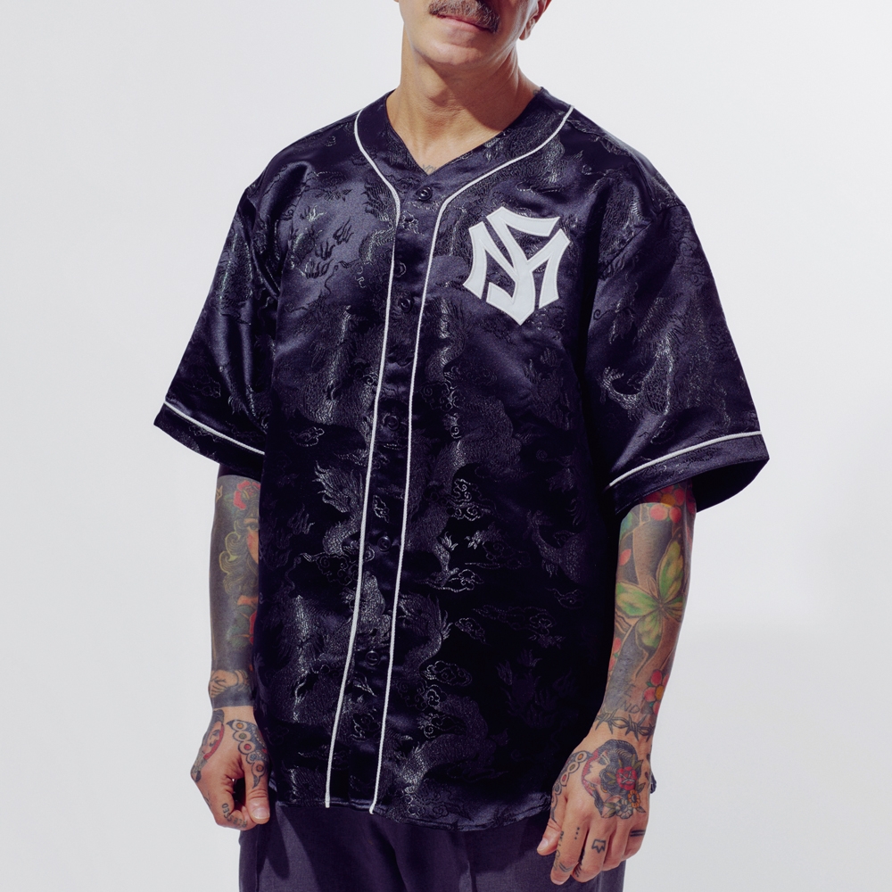 ソフトマシーン ブラック シー ベースボールシャツ