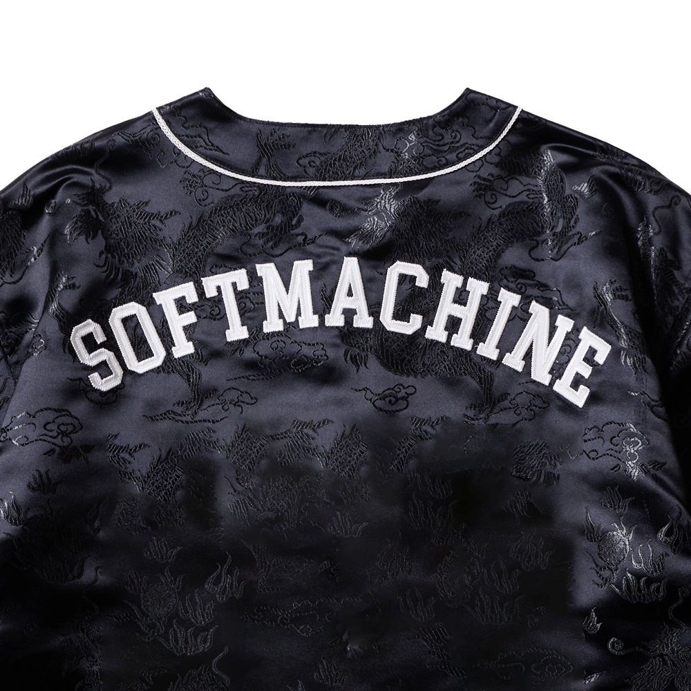 ソフトマシーン ブラック シー ベースボールシャツ
