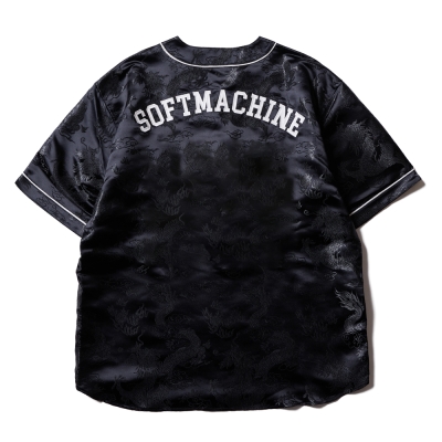 ソフトマシーン ブラック シー ベースボールシャツ