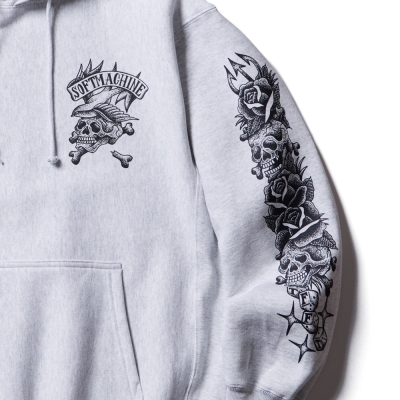 ソフトマシーン トーテム スカル フーディー