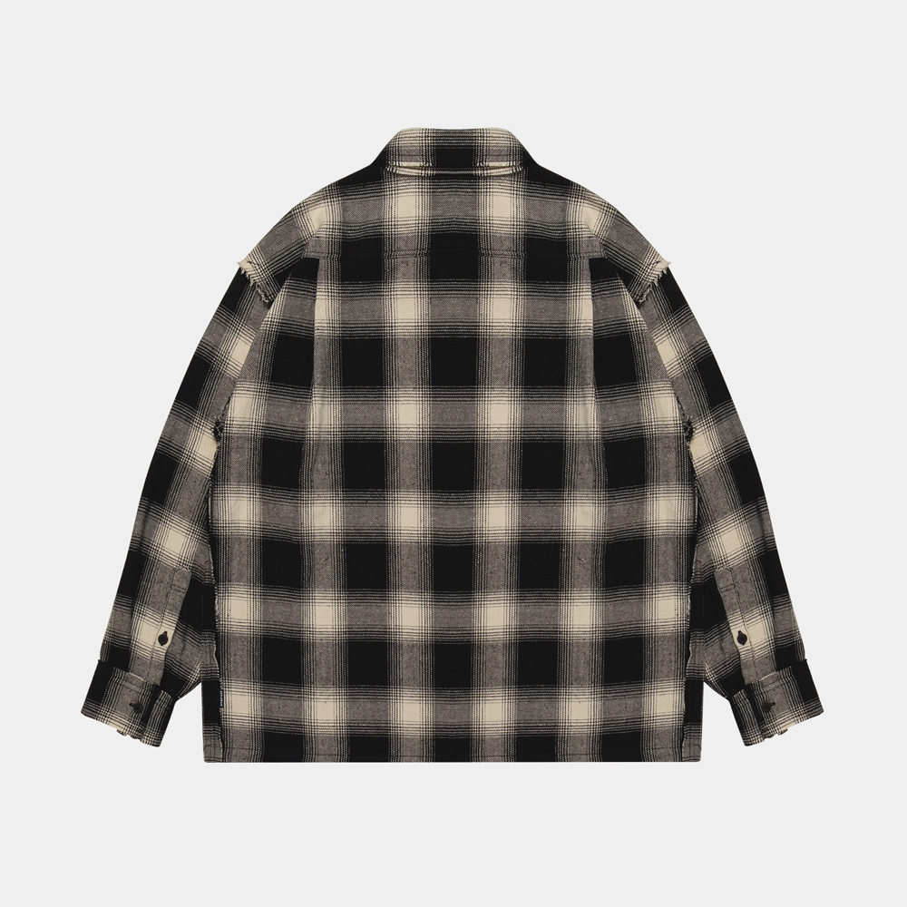 アップルバム カット オフ ネル シャツ