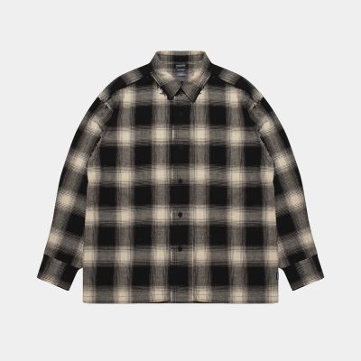 アップルバム カット オフ ネル シャツ