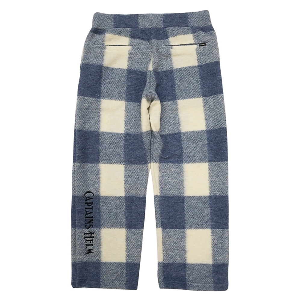 キャプテンズヘルム ブロック チェック フリース パンツ