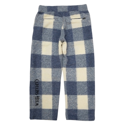 キャプテンズヘルム ブロック チェック フリース パンツ