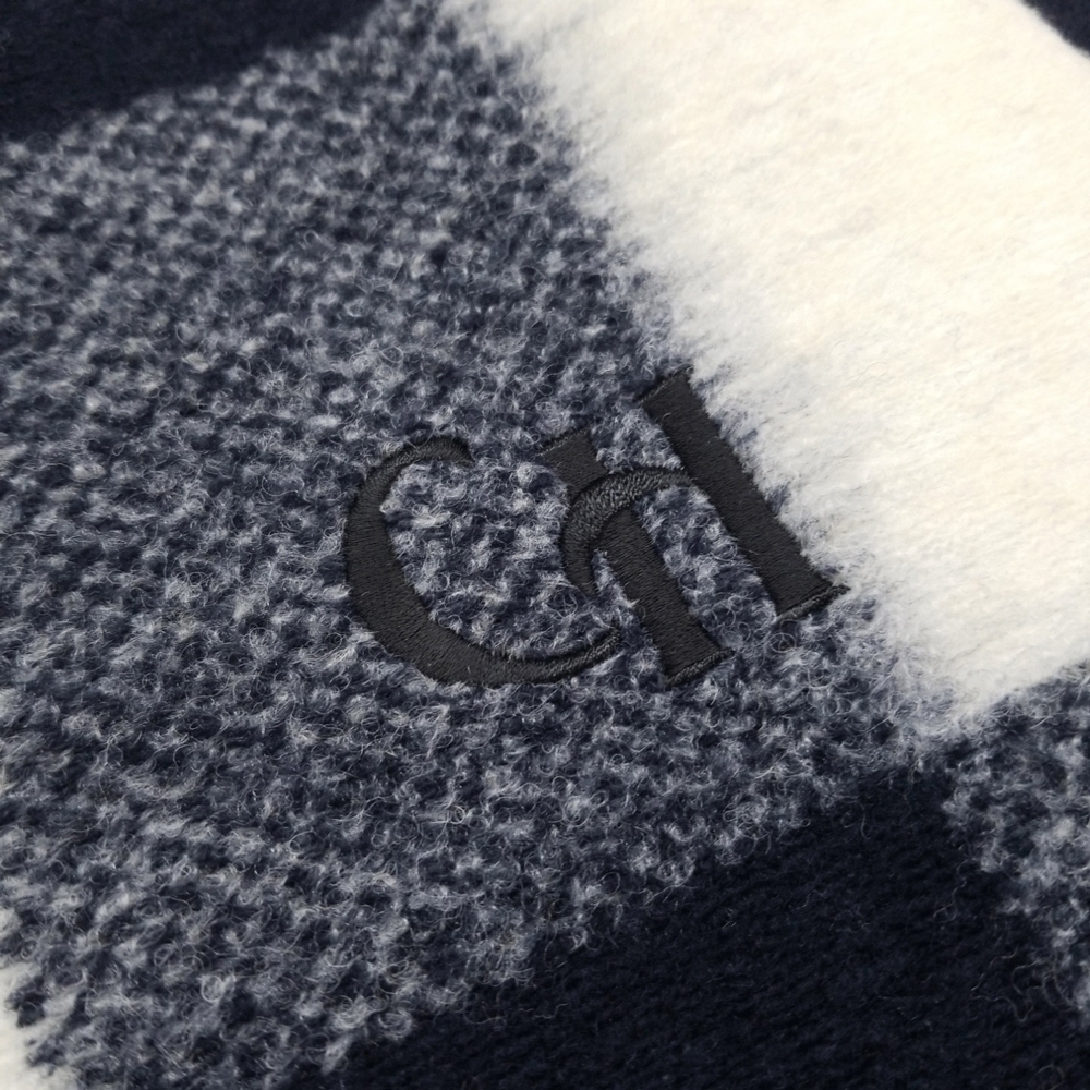 キャプテンズヘルム ブロック チェック フリース クルー