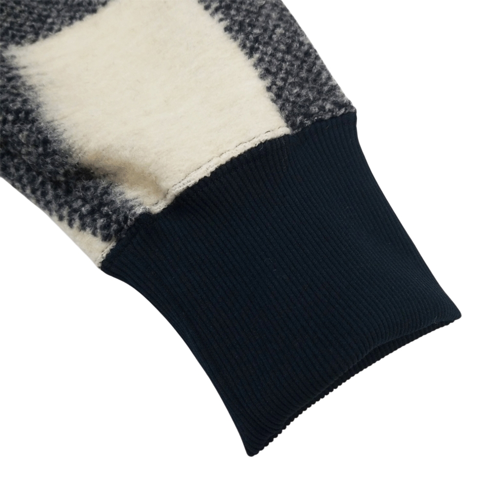 キャプテンズヘルム ブロック チェック フリース クルー