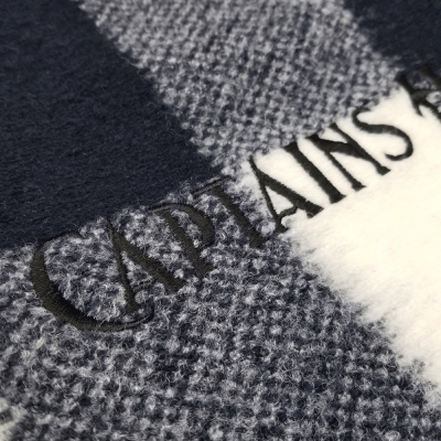 キャプテンズヘルム ブロック チェック フリース クルー