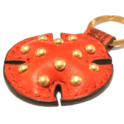 ロス オリジナル ハンダブ アイアンクロス レザーキーホルダー