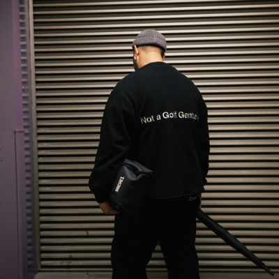 キャプテンズヘルム ゴルフ マイクロ フリース ノーカラー ジャケット