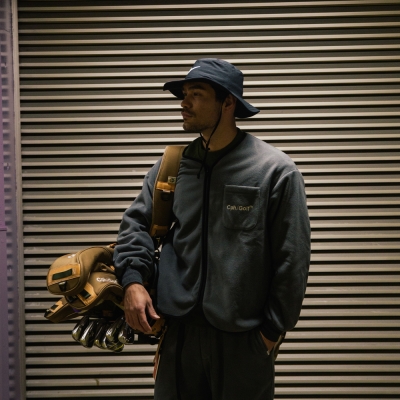 キャプテンズヘルム ゴルフ ジャケット　サイズM QUILTING NO-COLLAR JACKET - BLACK - – Cph/Golf™︎