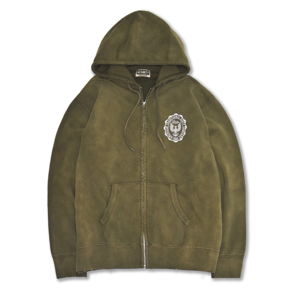 アットダーティー ダーティー ジップ パーカー