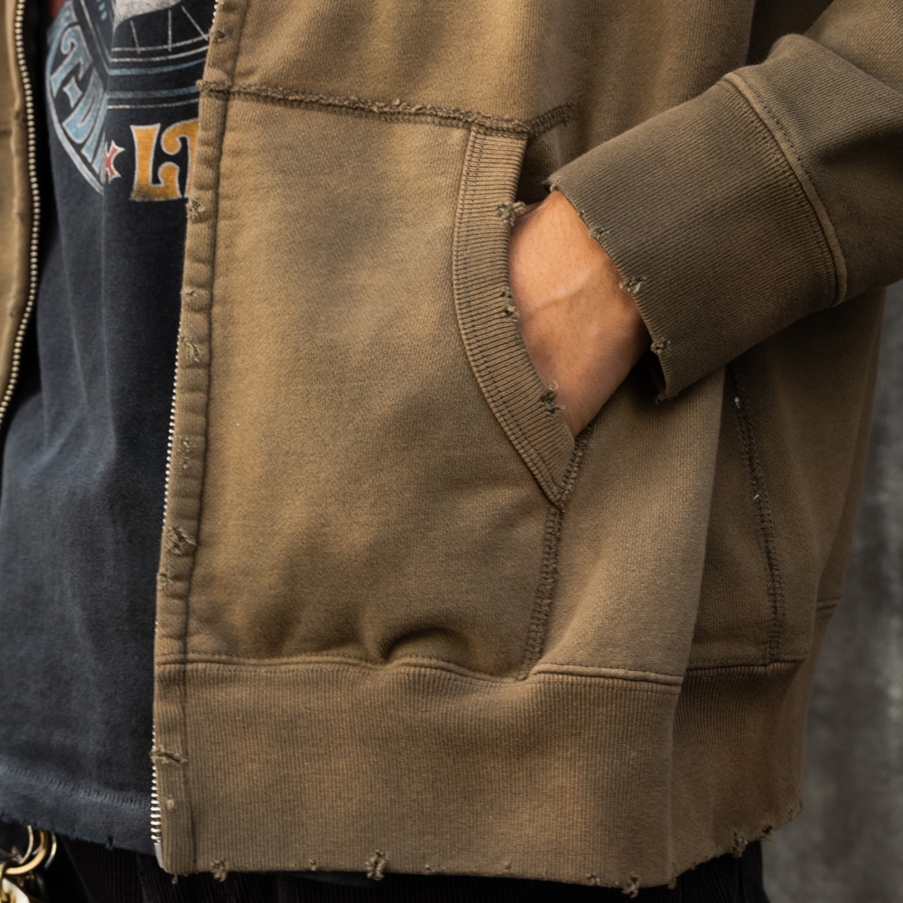 アットダーティー ダーティー ジップ パーカー